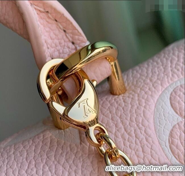 Promotional Louis Vuitton Nano Madeleine Bag in Bicolor Monogram Empreinte Leather Rose Pink/White Quartz M13796 2025