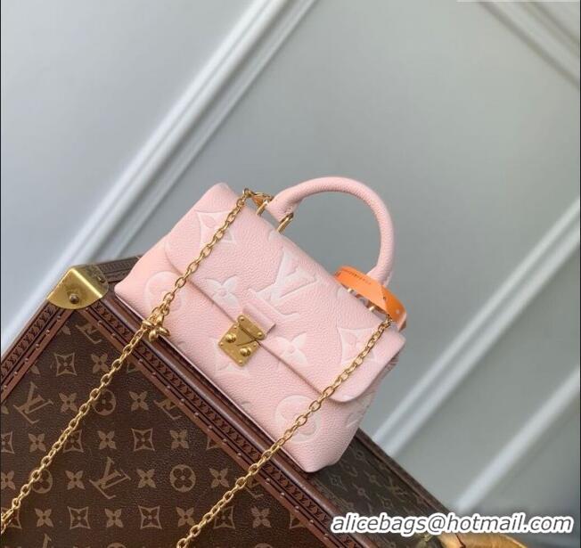 Promotional Louis Vuitton Nano Madeleine Bag in Bicolor Monogram Empreinte Leather Rose Pink/White Quartz M13796 2025