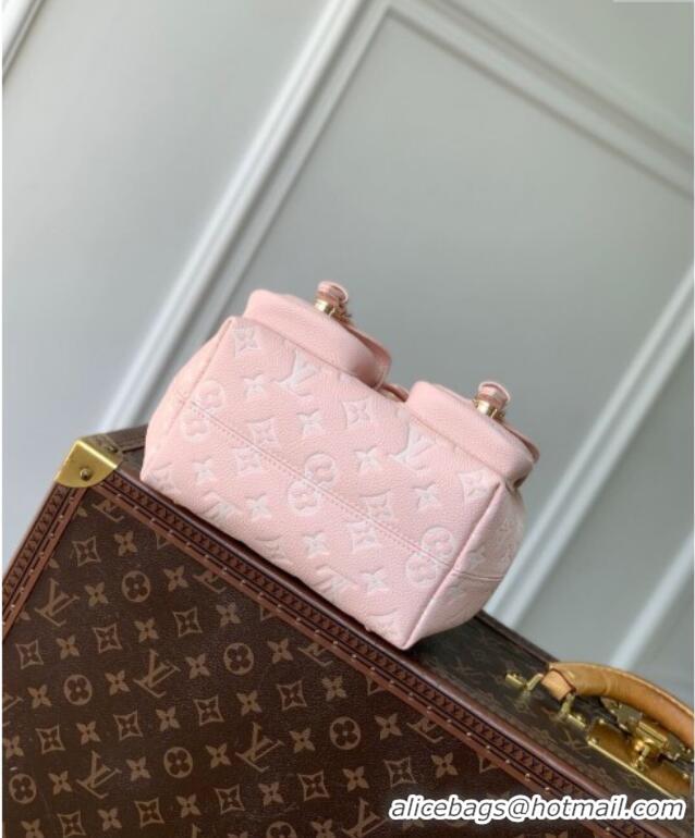 Grade Quality Louis Vuitton Backup Backpack Bag in Bicolor Monogram Empreinte Leather Rose Pink/White Quartz M12987 2025