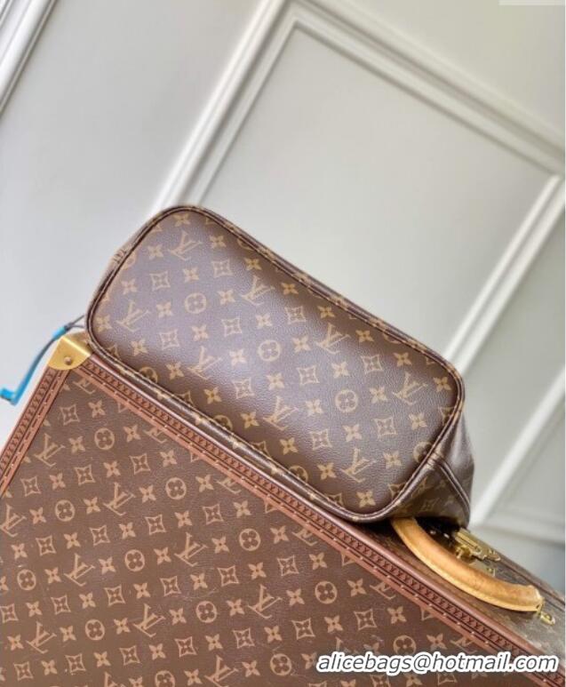 Classic Louis Vuitton Neverfull Bandouliere Inside Out MM Tote bag Monogram Canvas/Blue Textile M12096 2025