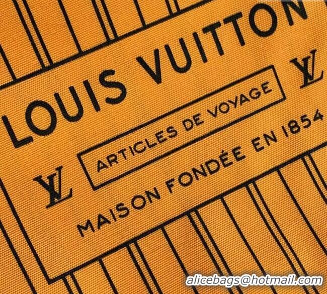 Top Grade Louis Vuitton Neverfull Bandoulière Inside Out MM Tote bag Monogram Canvas/Yellow Textile M11947 2025