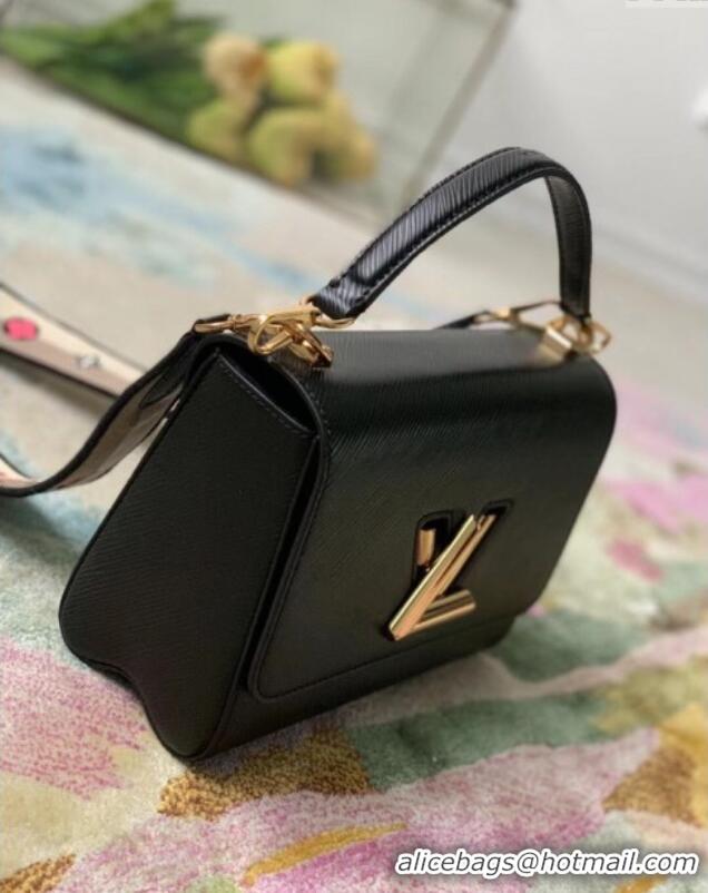 Top Grade Louis Vuitton Twist MM Bag in Black Epi Leather M57505 2025