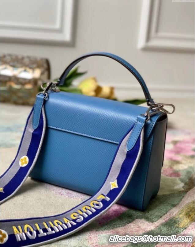 Buy Discount Louis Vuitton Twist MM Bag in Blue Epi Leather M57507 2025