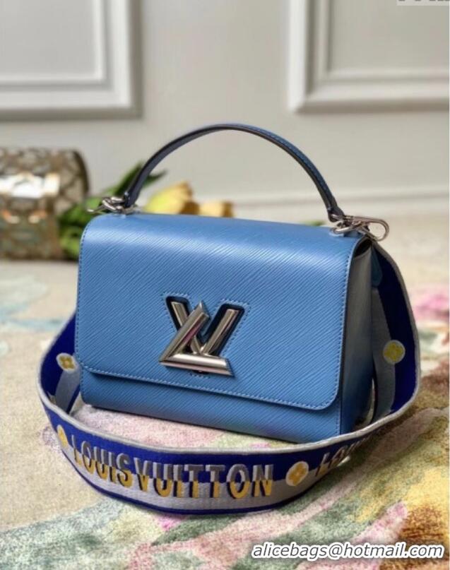 Buy Discount Louis Vuitton Twist MM Bag in Blue Epi Leather M57507 2025