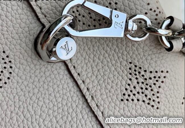 Best Price Louis Vuitton Why Knot PM Hobo bag in Mahina Perforated Leather M20701 Galet Grey 2025