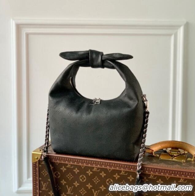 Well Crafted Louis Vuitton Why Knot PM Hobo bag in Mahina Perforated Leather M20703 Black 2025