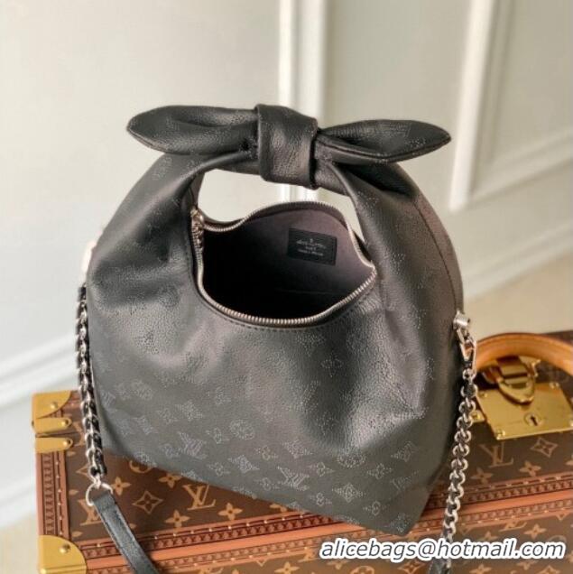 Well Crafted Louis Vuitton Why Knot PM Hobo bag in Mahina Perforated Leather M20703 Black 2025