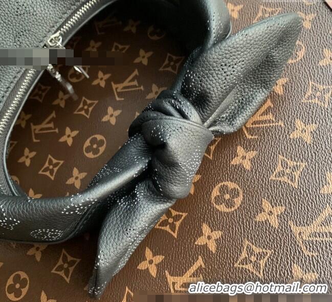 Well Crafted Louis Vuitton Why Knot PM Hobo bag in Mahina Perforated Leather M20703 Black 2025