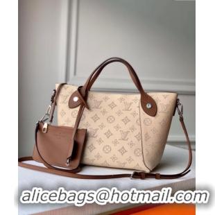 Best Price Louis Vuitton Mahina Hina PM Tote Bag in Monogram Perforated Calfskin M54351 Beige 2025