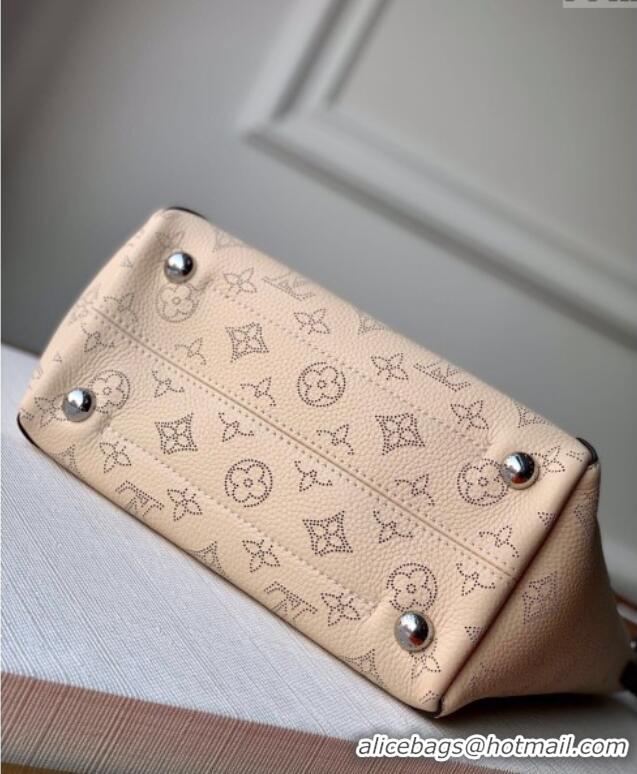 Best Price Louis Vuitton Mahina Hina PM Tote Bag in Monogram Perforated Calfskin M54351 Beige 2025