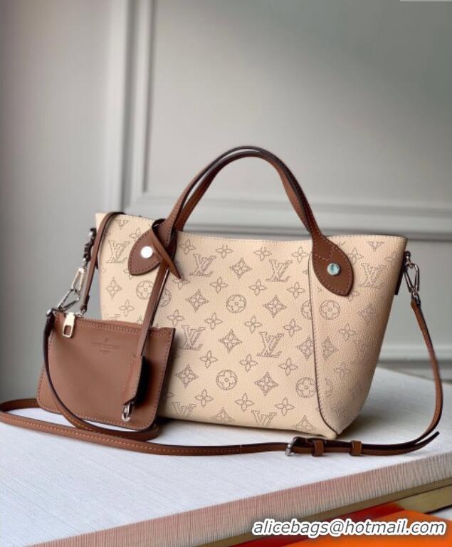 Best Price Louis Vuitton Mahina Hina PM Tote Bag in Monogram Perforated Calfskin M54351 Beige 2025