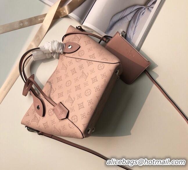 Shop Promotional Louis Vuitton Mahina Hina PM Tote Bag in Monogram Perforated Calfskin M54353 Light Pink 2025