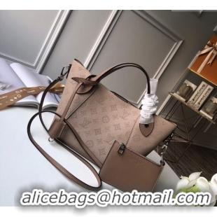 Good Product Louis Vuitton Mahina Hina PM Tote Bag in Monogram Perforated Calfskin M54353 Galet Grey 2025