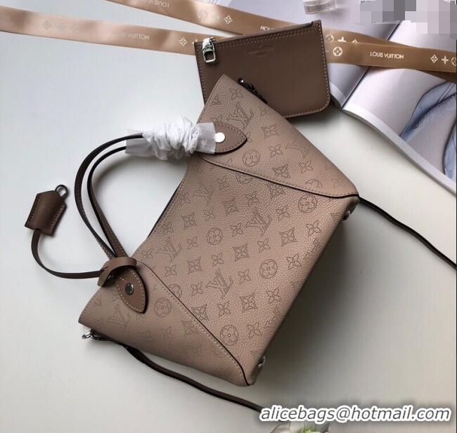 Good Product Louis Vuitton Mahina Hina PM Tote Bag in Monogram Perforated Calfskin M54353 Galet Grey 2025