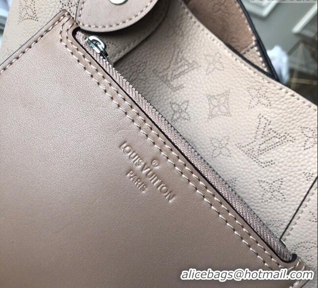 Good Product Louis Vuitton Mahina Hina PM Tote Bag in Monogram Perforated Calfskin M54353 Galet Grey 2025