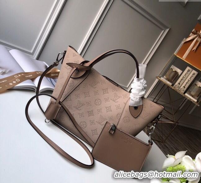 Good Product Louis Vuitton Mahina Hina PM Tote Bag in Monogram Perforated Calfskin M54353 Galet Grey 2025