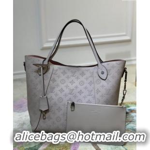 Well Crafted Louis Vuitton Mahina Hina MM Tote Bag in Monogram Perforated Calfskin M54354 Dark Grey 2025