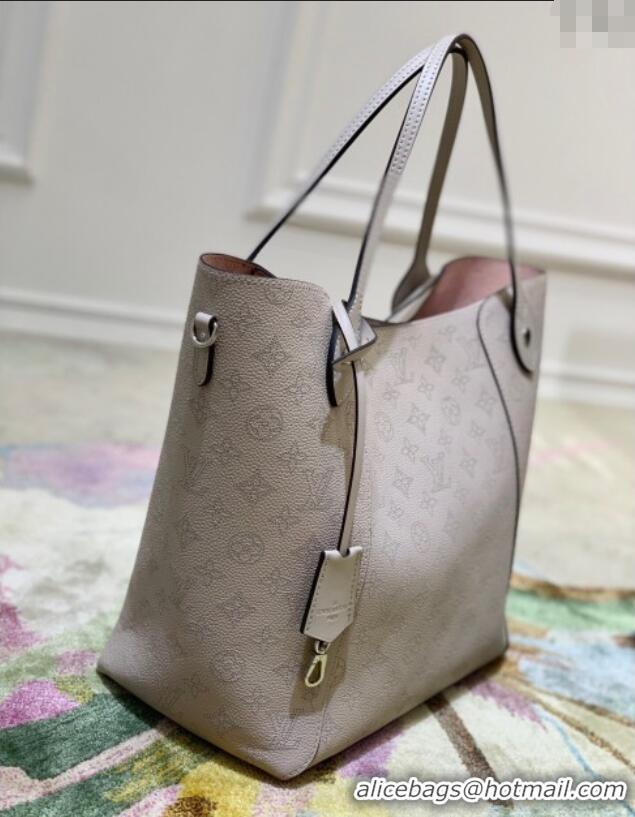 Well Crafted Louis Vuitton Mahina Hina MM Tote Bag in Monogram Perforated Calfskin M54354 Dark Grey 2025