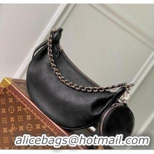 Unique Grade Louis Vuitton Baia PM Bag in Perforated Mahina calfskin M22819 Black 2025