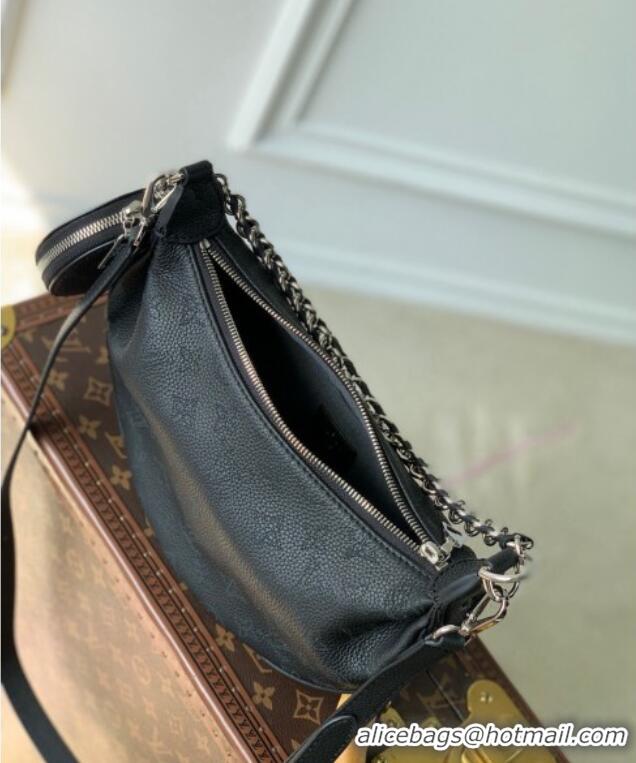 Unique Grade Louis Vuitton Baia PM Bag in Perforated Mahina calfskin M22819 Black 2025