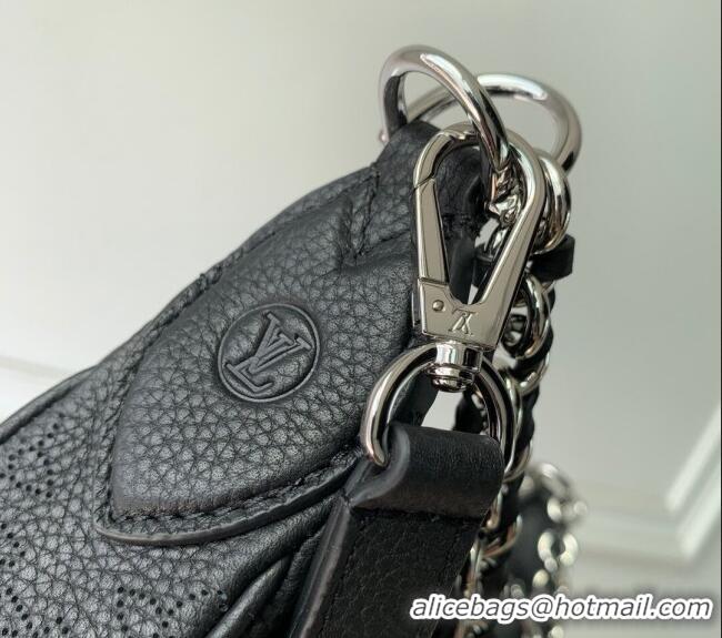 Unique Grade Louis Vuitton Baia PM Bag in Perforated Mahina calfskin M22819 Black 2025