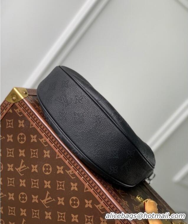 Unique Grade Louis Vuitton Baia PM Bag in Perforated Mahina calfskin M22819 Black 2025