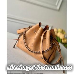 Famous Brand Louis Vuitton Mahina Monogram Perforated Bella Bucket Bag M59369 Clay Brown 2025