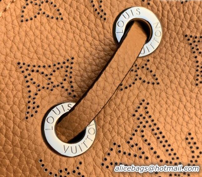 Famous Brand Louis Vuitton Mahina Monogram Perforated Bella Bucket Bag M59369 Clay Brown 2025