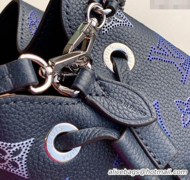 Traditional Specials Louis Vuitton Mahina Monogram Perforated Bella Bucket Bag M59552 Dark Blue 2025