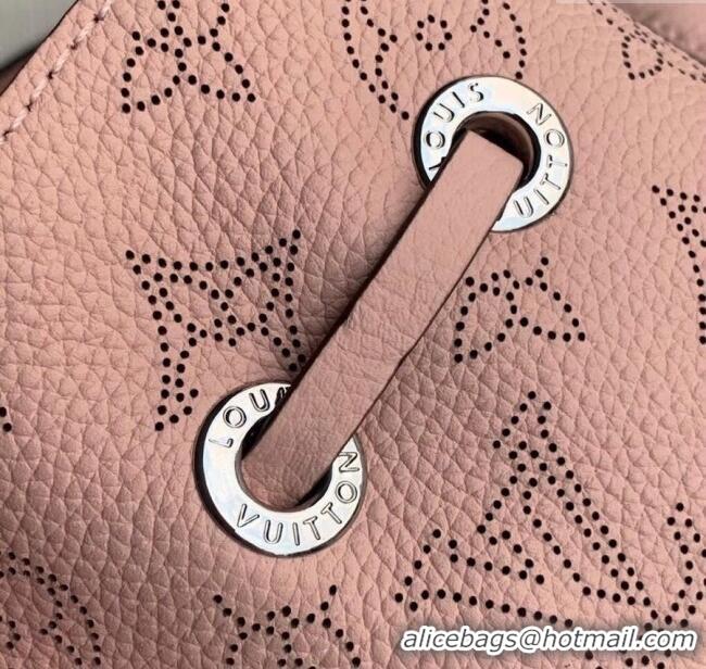 New Design Louis Vuitton Mahina Monogram Perforated Bella Bucket Bag M57068 Light Pink 2025