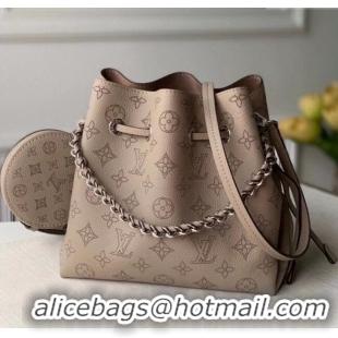 New Fashion Louis Vuitton Mahina Monogram Perforated Bella Bucket Bag M57201 Galet Grey 2025