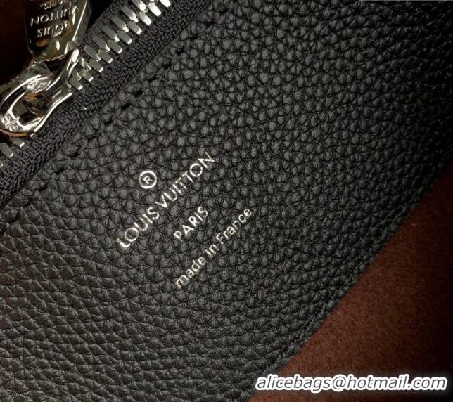 Most Popular Louis Vuitton Bella Tote Bag in Mahina Perforated Calfskin M59200 Black Leather 2025