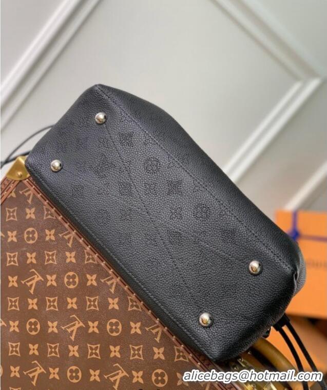 Most Popular Louis Vuitton Bella Tote Bag in Mahina Perforated Calfskin M59200 Black Leather 2025