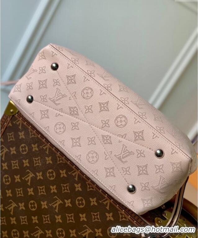 Grade Quality Louis Vuitton Bella Tote Bag in Mahina Perforated Calfskin M59203 Light Pink 2025