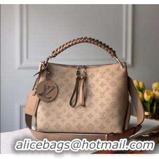 Well Crafted Louis Vuitton Beaubourg Hobo MM Bag in Mahina Perforated Calfskin M56084 Beige 2025