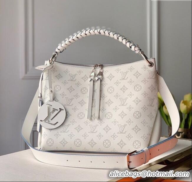 Affordable Price Louis Vuitton Beaubourg Hobo MM Bag in Mahina Perforated Calfskin M56201 White 2025