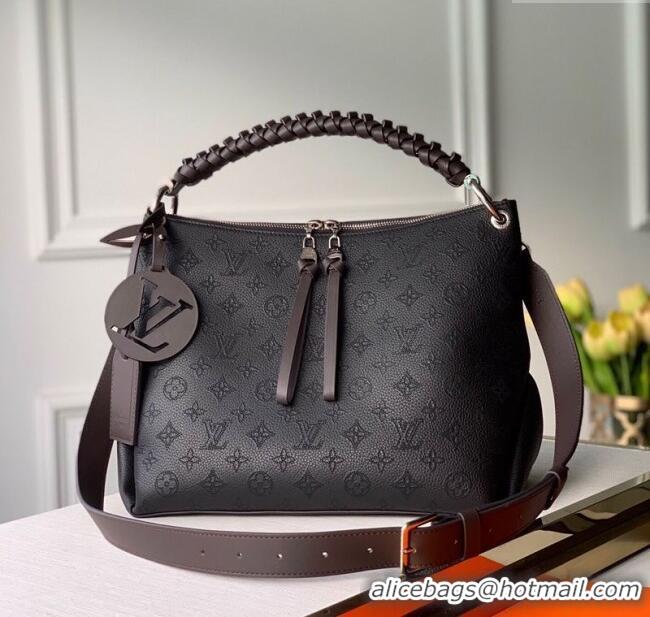 Trendy Design Louis Vuitton Beaubourg Hobo MM Bag in Mahina Perforated Calfskin M56073 Black 2025