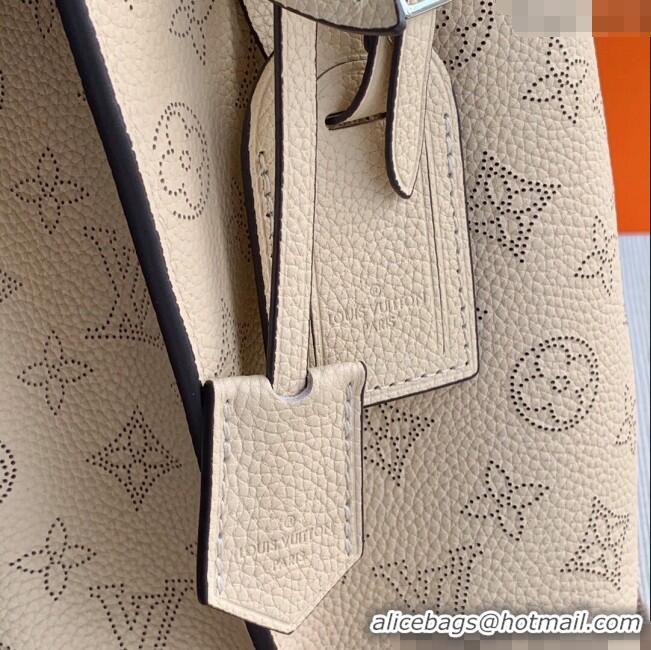 Hot Sell Cheap Louis Vuitton Muria Bucket Bag in Mahina Perforated Leather M55801 Beige 2025