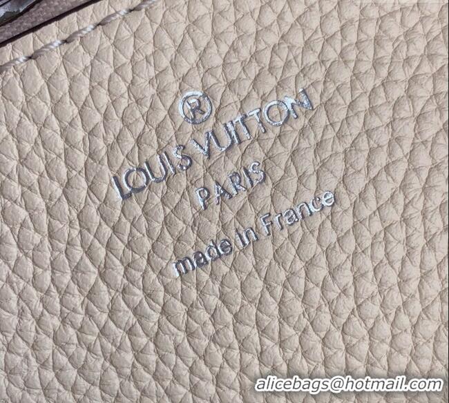 Hot Sell Cheap Louis Vuitton Muria Bucket Bag in Mahina Perforated Leather M55801 Beige 2025