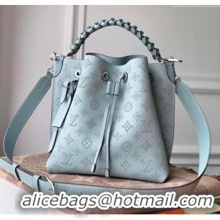 Discount Louis Vuitton Muria Bucket Bag in Mahina Perforated Leather M55906 Light Blue 2025