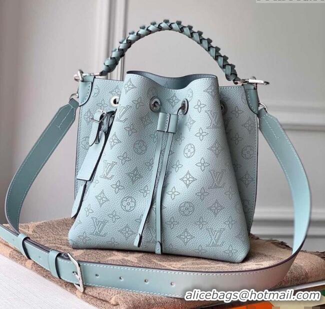 Discount Louis Vuitton Muria Bucket Bag in Mahina Perforated Leather M55906 Light Blue 2025