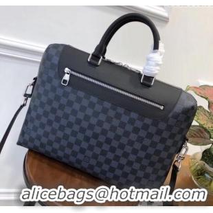 Luxurious Louis Vuitton Porte-Documents Jour Bag in Damier Canvas N48260 Black 2025