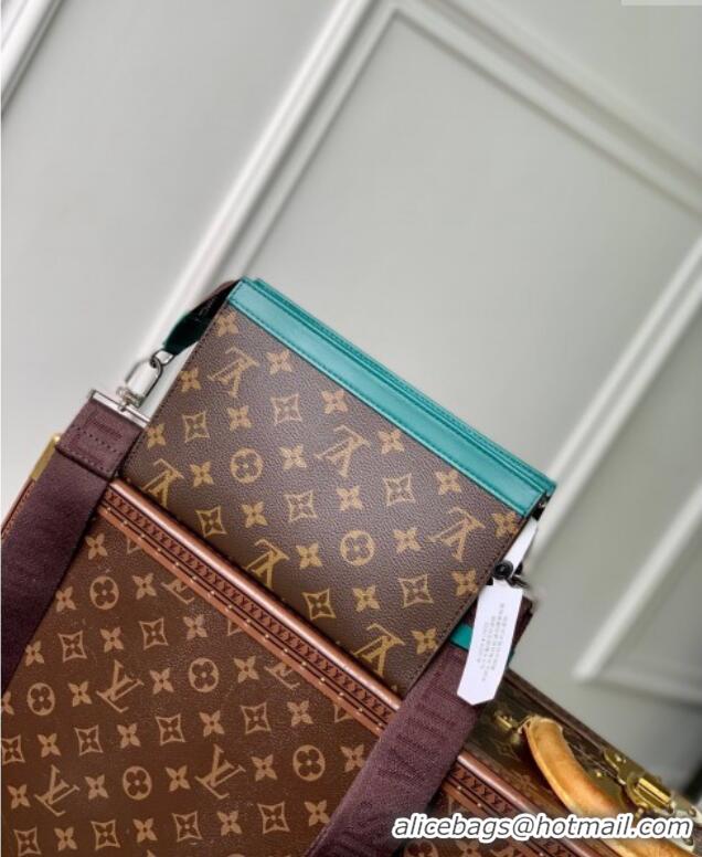 Promotional Louis Vuitton Mens Gaston Wearable Wallet Mini Bag in Monogram Macassar Canvas M12813 Green 2025