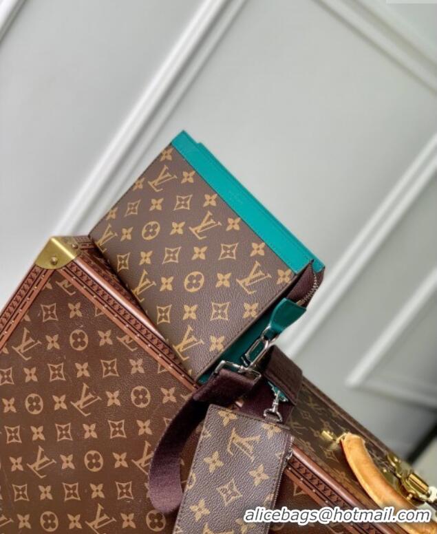 Promotional Louis Vuitton Mens Gaston Wearable Wallet Mini Bag in Monogram Macassar Canvas M12813 Green 2025