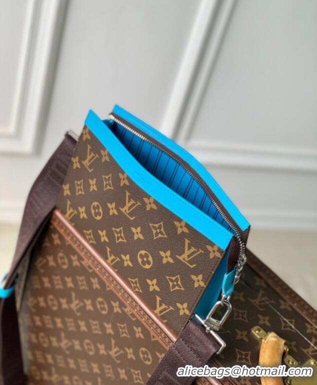 Grade Design Louis Vuitton Mens Gaston Wearable Wallet Mini Bag in Monogram Macassar Canvas M12813 Light Blue 2025