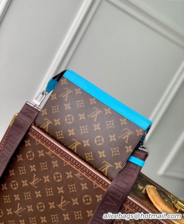 Grade Design Louis Vuitton Mens Gaston Wearable Wallet Mini Bag in Monogram Macassar Canvas M12813 Light Blue 2025