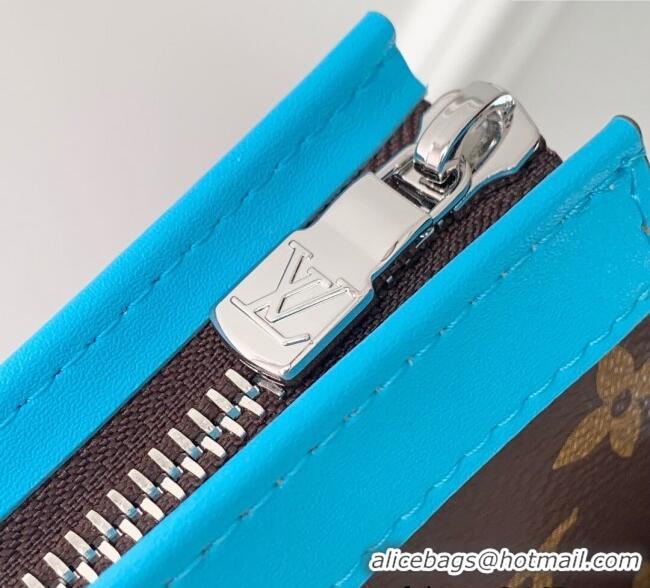 Grade Design Louis Vuitton Mens Gaston Wearable Wallet Mini Bag in Monogram Macassar Canvas M12813 Light Blue 2025