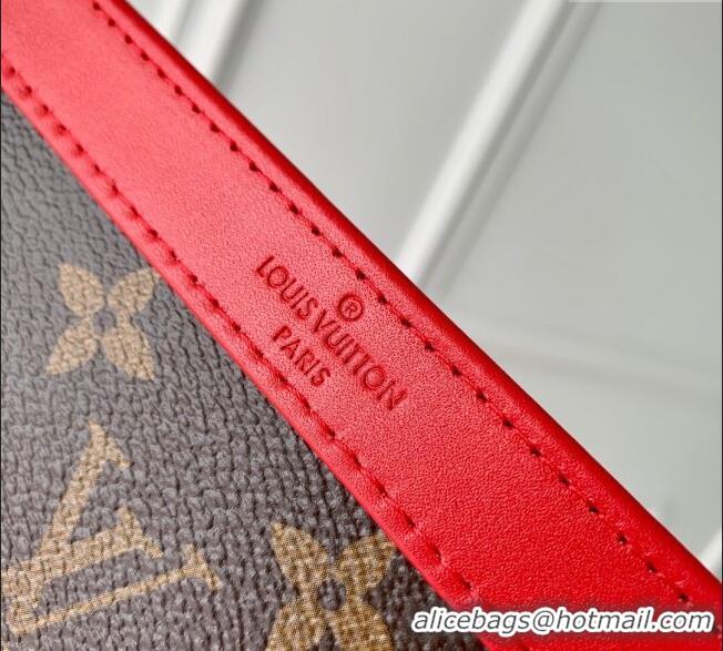 Buy Classic Louis Vuitton Mens Gaston Wearable Wallet Mini Bag in Monogram Macassar Canvas M12813 Red 2025