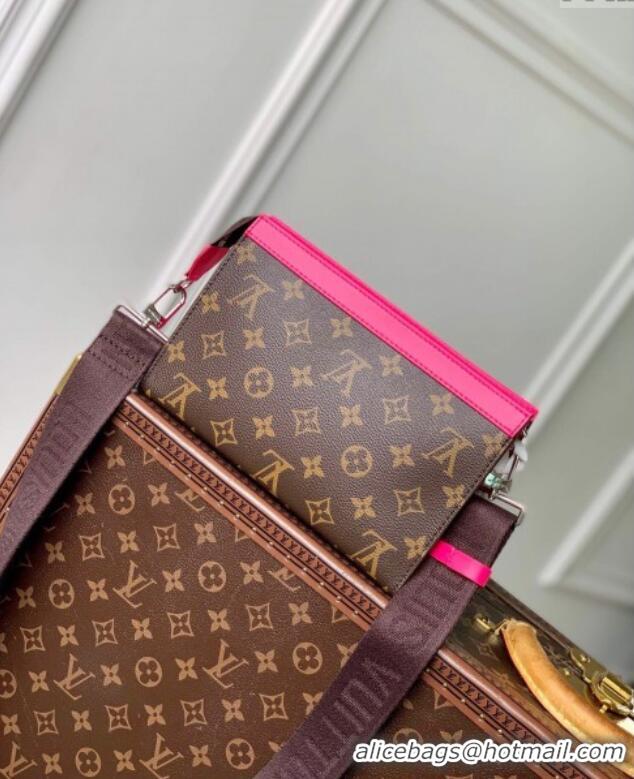 Unique Grade Louis Vuitton Mens Gaston Wearable Wallet Mini Bag in Monogram Macassar Canvas M12813 Dark Pink 2025