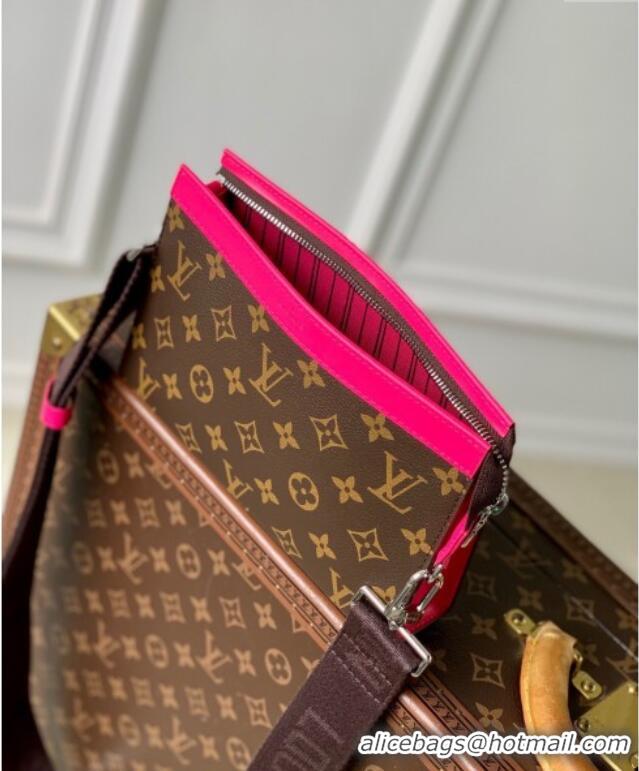 Unique Grade Louis Vuitton Mens Gaston Wearable Wallet Mini Bag in Monogram Macassar Canvas M12813 Dark Pink 2025